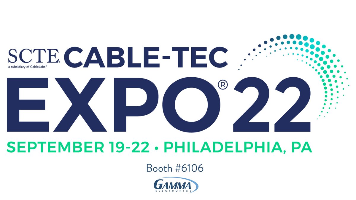 GammaShrinkTube's tweet photo. Come meet us at the Cable-Tec Expo in Philadelphia, PA. We'll be at booth #6106 from September 20-22, showcasing our popular coaxial weatherproofing products as well as our brand new Multi-Cable Stripping Tool and RF Compression Connectors.
#CableTec #GammaElectronics https://t.co/oGvHYPzXgz
