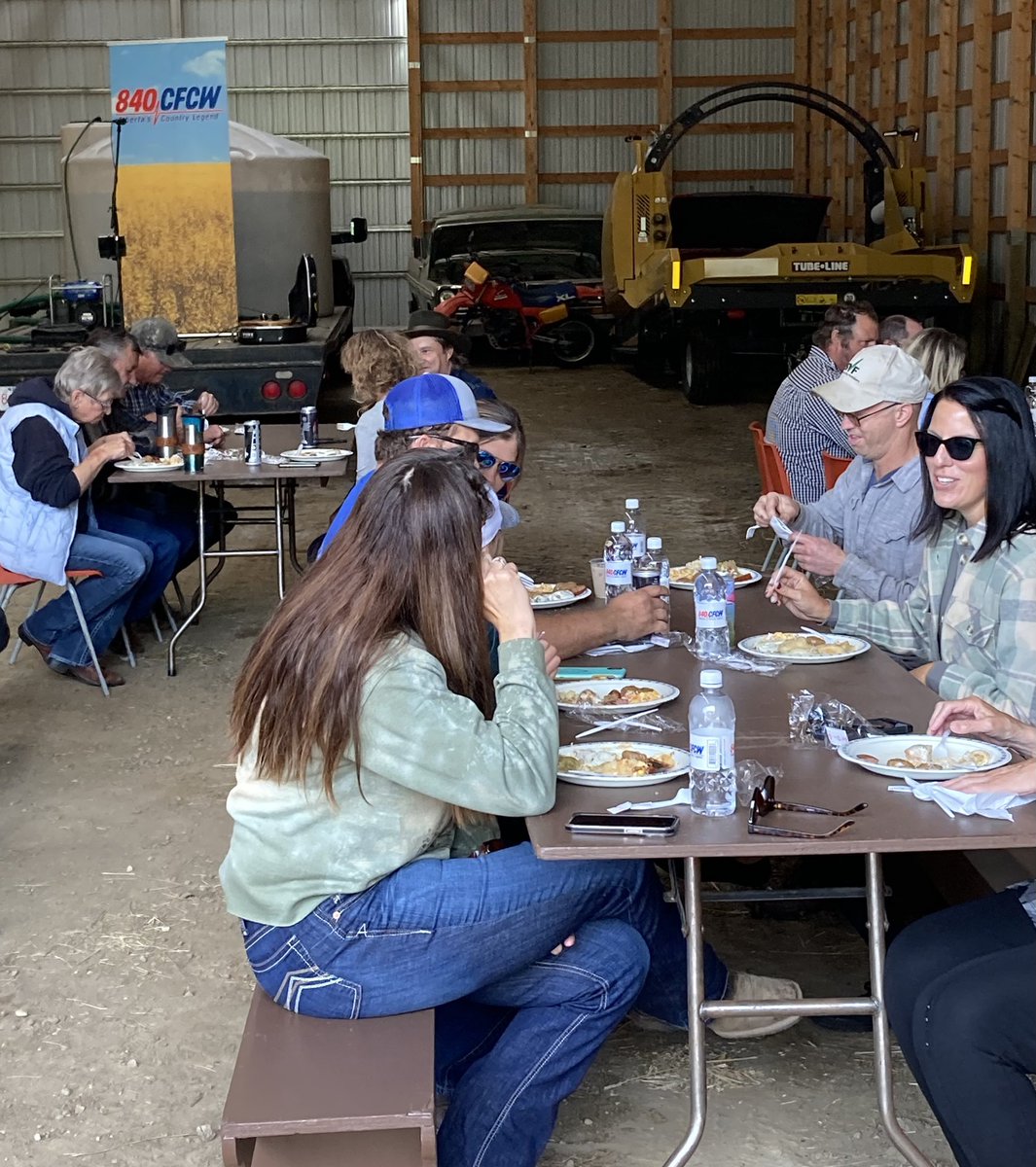 CFCW’s ‘Meals in the Fields’ is underway at the Bartel’s out in the Onoway area.