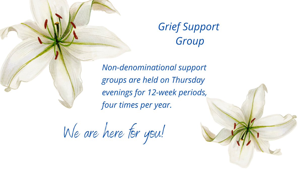 SJDCemetery's tweet photo. Greif Support ~ held at St. John’s Dixie Cemetery Visitation Centre in the Willow Room. If you would like to attend or get more information, please call 905-566-9403 or info@stjohnsdixie.com
#grief #stjohnsdixie #Mississauga #support #greifsupport https://t.co/q0rwX3m4pR