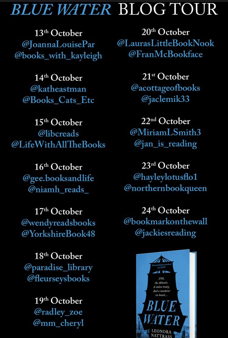 Wendyreadsbook1's tweet photo. I’m excited to be part of the #BlueWaterBlogTour next month with @LeonoraNattrass and @ViperBooks 

Check out some of my fellow reviewers too 💙 https://t.co/rALdub8o8k