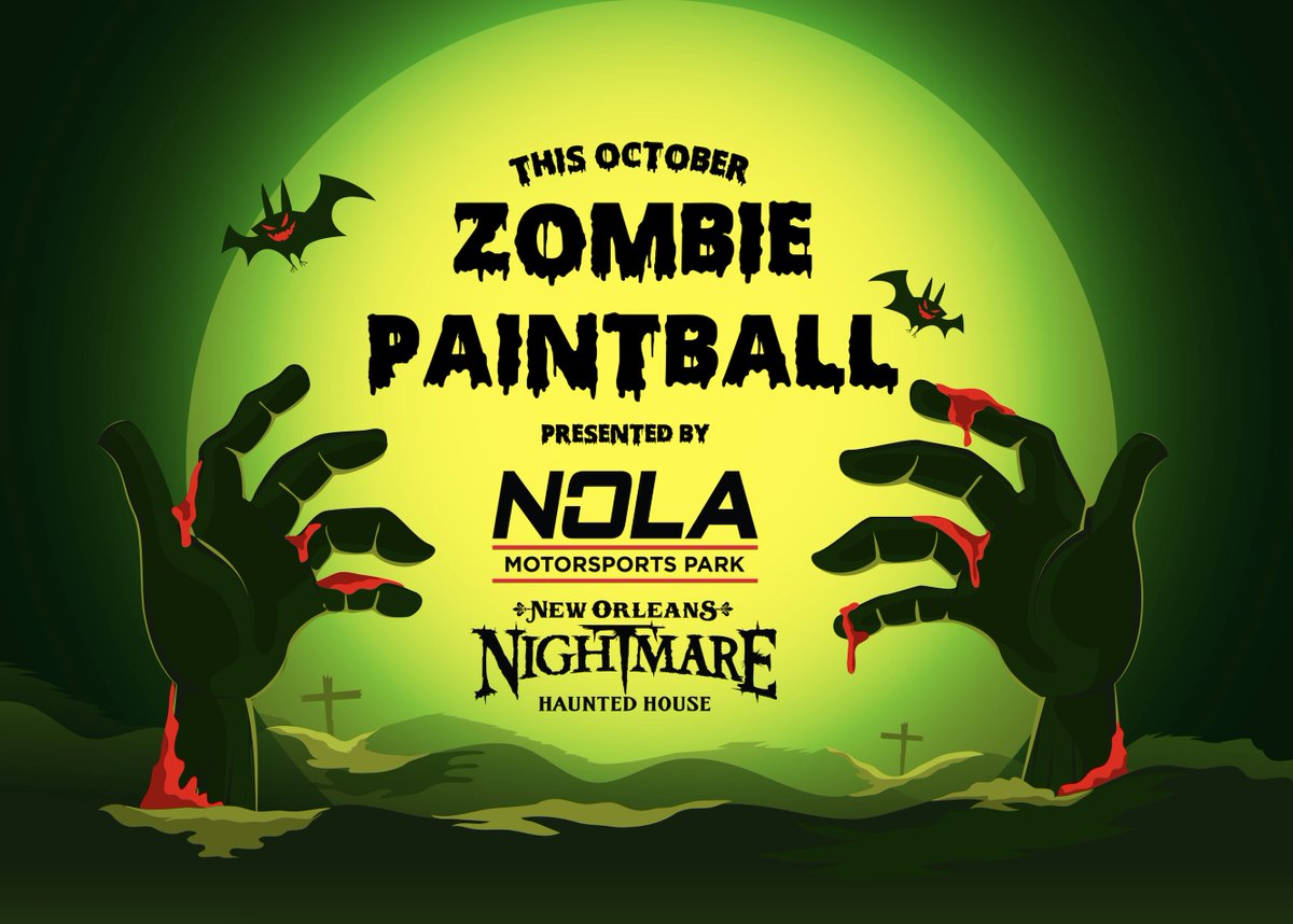 Thrilled to introduce Zombie Paintball this October! Learn more at nolamotor.com/zombie-paintba…
