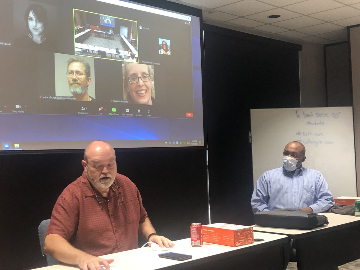 Janice Florent (@janiceflorent@mastodon.education) (@jmflorent) on Twitter photo Mark Gstohl, Quincy Hodges, and Giti Farudi sharing one small thing that can make a difference in #teaching and #learning in <a href="/xulacat/">CAT+FD at XULA</a> workshop. #facdev #xula1925 Mark Gstohl, Quincy Hodges, and Giti Farudi sharing one small thing that can make a difference in #teaching and #learning in <a href="/xulacat/">CAT+FD at XULA</a> workshop. #facdev #xula1925