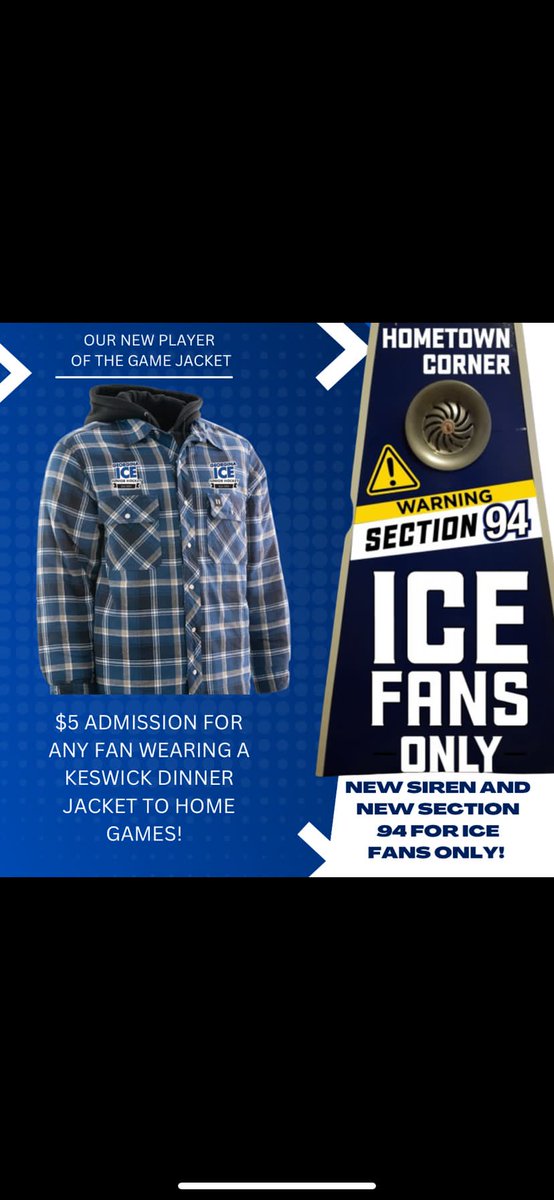 GeorginaIce's tweet image. 🚨🧊29TH HOME OPENER🧊🚨

#HereWeGo with our 29th Home Opener festivities tomorrow night - 1 day away.  Here are all the details of what's happening at the Ice Palace starting at 6:30pm:

🧊First 300 fans receive FREE #IceWarning fan rally towel
🧊Blue Line Booster Club Bar Open