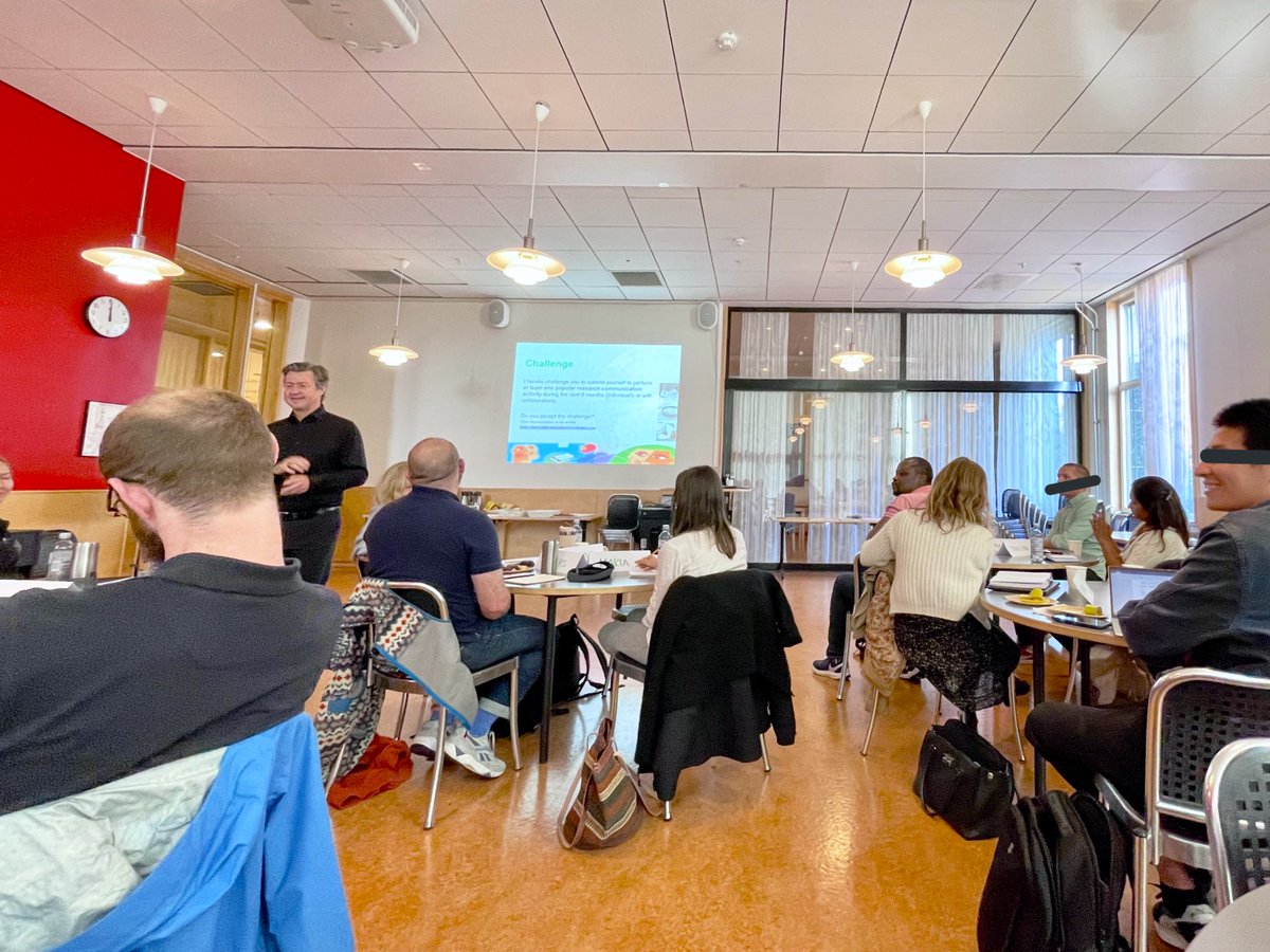 Ivana Spasevska (@ivana_spasevska) on Twitter photo Fantastic course on #researchcommunication and #impact by the postdoctoral program at <a href="/UniOslo_MED/">UiO - Det medisinske fakultet</a>.
Already taking small steps to implement what we learned about these past two days. <a href="/afarbrot/">Audun Farbrot</a> Fantastic course on #researchcommunication and #impact by the postdoctoral program at <a href="/UniOslo_MED/">UiO - Det medisinske fakultet</a>.
Already taking small steps to implement what we learned about these past two days. <a href="/afarbrot/">Audun Farbrot</a>