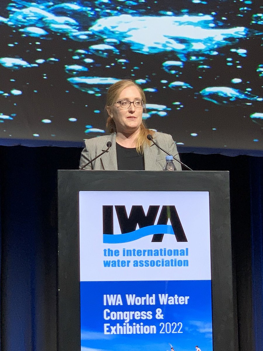 Xylem's tweet photo. At @IWAHQ #WorldWaterCongress closing ceremony, a powerful message from @AustinPriceAlex, “We’re in this race together whether we like it or not. We have more power than any other sector to make an impact on #climatechange. You all have the power to make a difference!” https://t.co/swFXUT9yoq