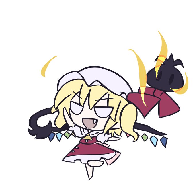 黄昏フランちゃんが登場する前にショボーン・ダンスが完成していたら攻撃モーションがmugenのものになる所だった。あるいはぜうのモーション 