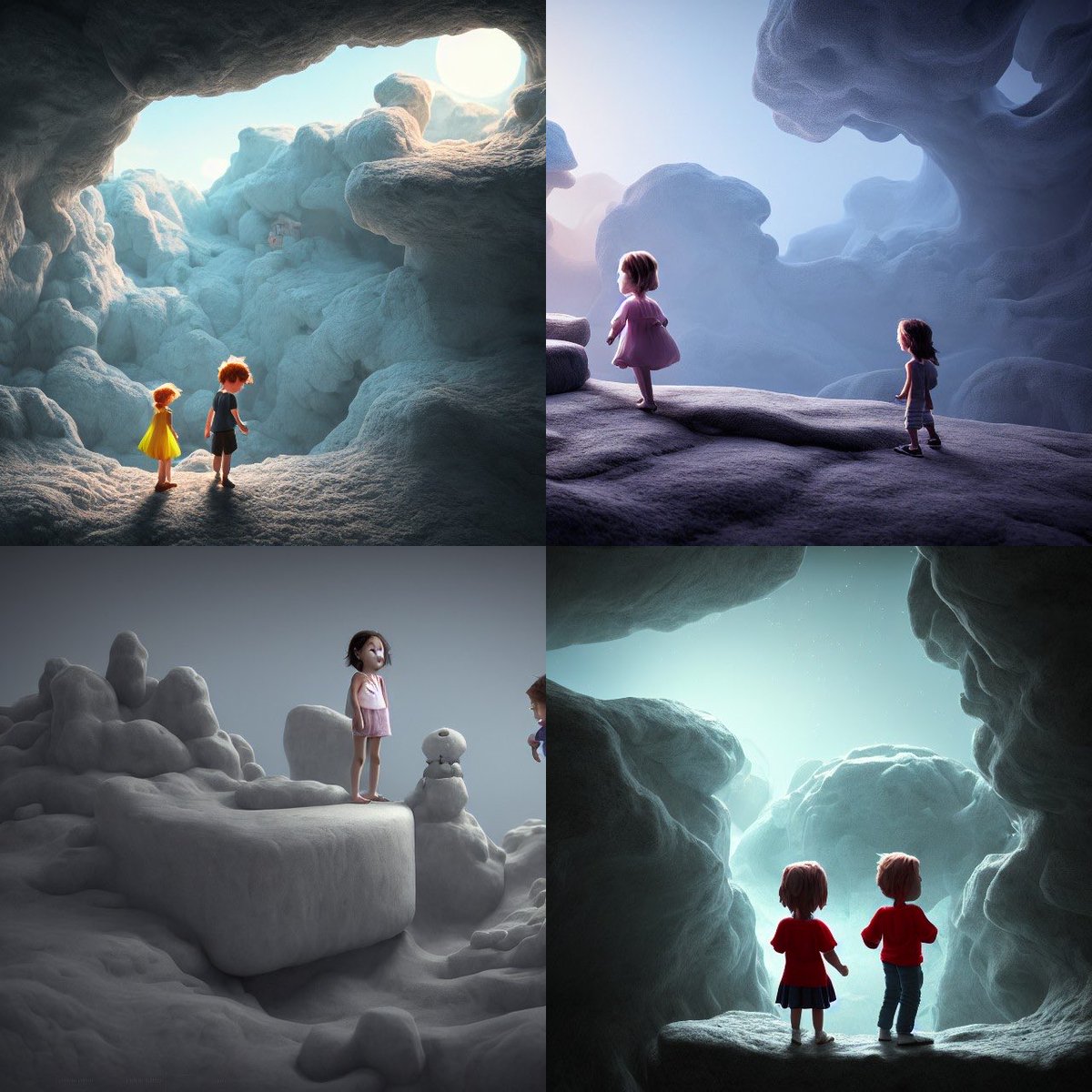 ReliantToast's tweet photo. "A Little Girl and a Little Boy on an Epic Adventure" - made with @NightCafeStudio 

https://t.co/KgocC4fBaR

#aiart #nightcafe #digitalart https://t.co/lkZTciqrUi