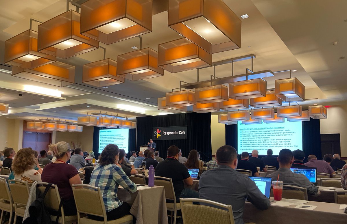 cybertriage's tweet photo. Thank you so much to everyone who came to @ResponderCon! We had such a fantastic time, and we're so grateful to everyone who made it possible. Thank you to the staff for putting on such a great event and to everyone who came from all over the world to attend. https://t.co/cC5kajtQa6