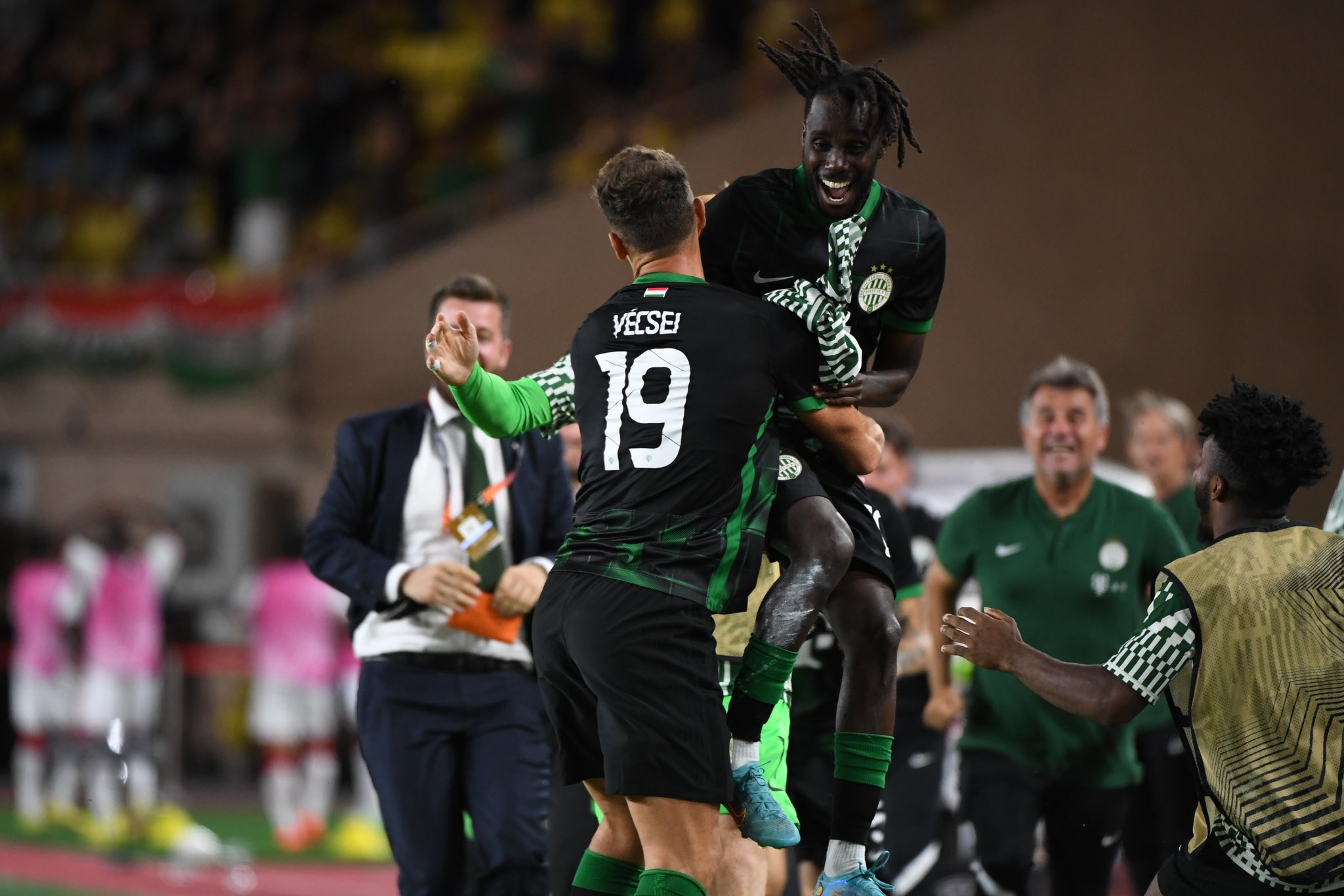 ferencvaros gol sevinci