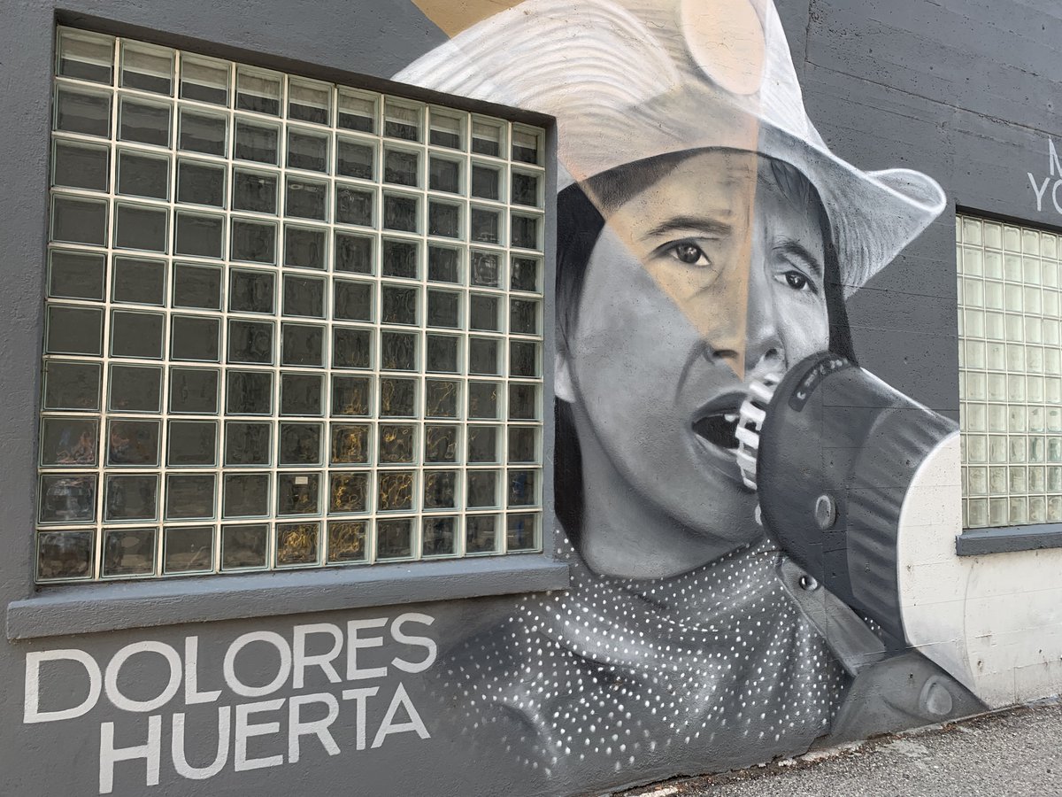 A photo of Dolores Huerta's mural here at Inspiration Alley in downtown Boise to kick off the start of #NationalHispanicHeritageMonth. You can learn more about her amazing life &amp; ongoing work for #socialjustice by following <a href="/DoloresHuertaFD/">Dolores Huerta Foundation</a>.
