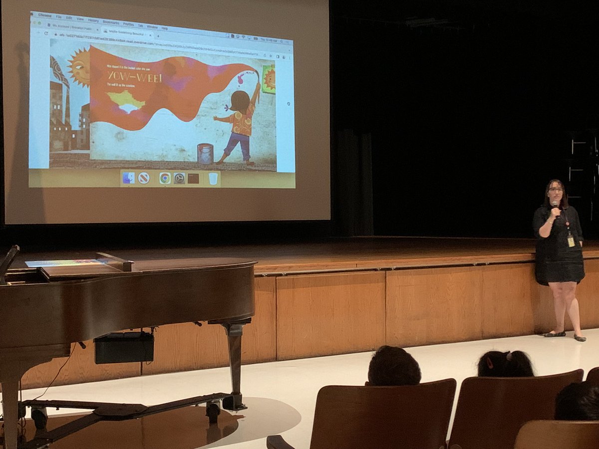 QRGega's tweet photo. QRS Welcome Back Assembly! #QRSpride https://t.co/Kn1LzQWGAs