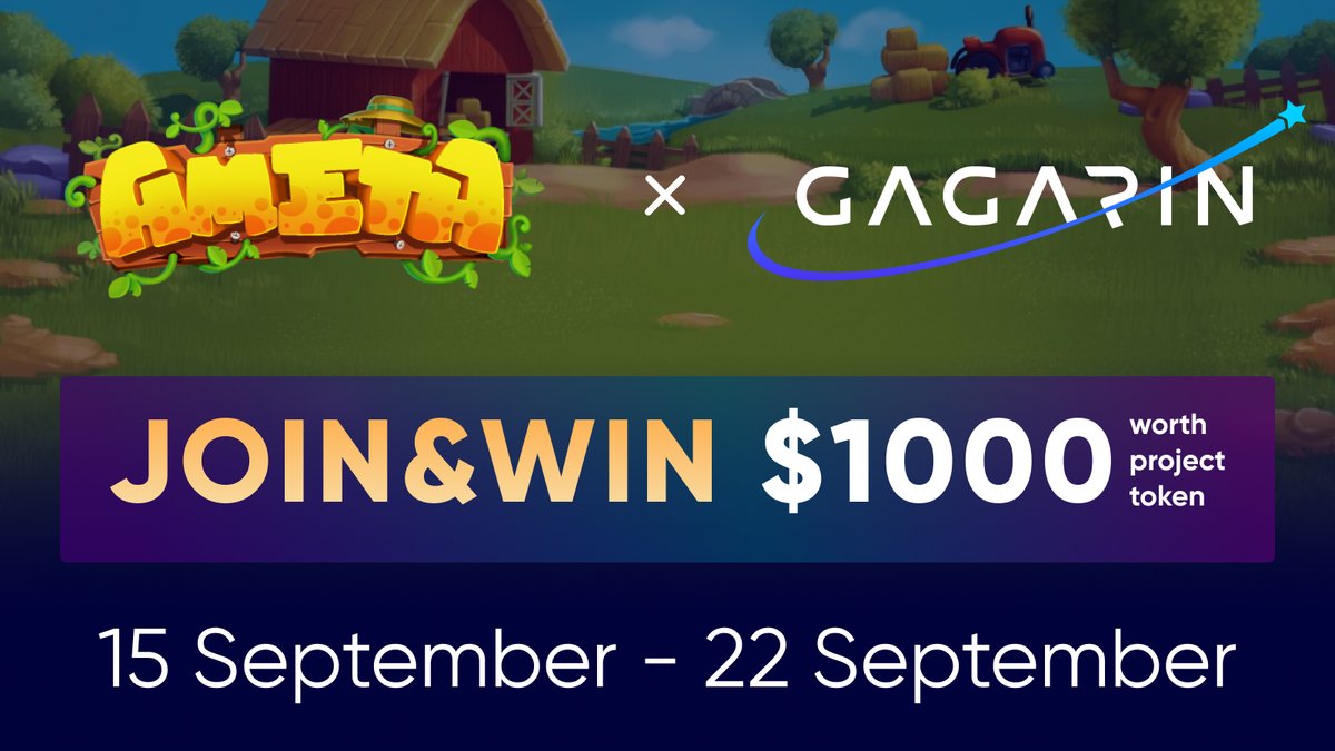 GAGARIN_World's tweet photo. 💥On the occasion of the @GamesAmeta #IDO on @GAGARIN_World we are announcing a $1000 #giveaway !
 
📆 September 15 – 22
🎁 $1000 worth $APLUS
🏆 50 winners
 
1/ Ask your question to #Ameta in the comment
2/ Tag 2 friends  
3/ Complete tasks 👇
https://t.co/mFkWiY41hY https://t.co/UdM2x6pw9Q