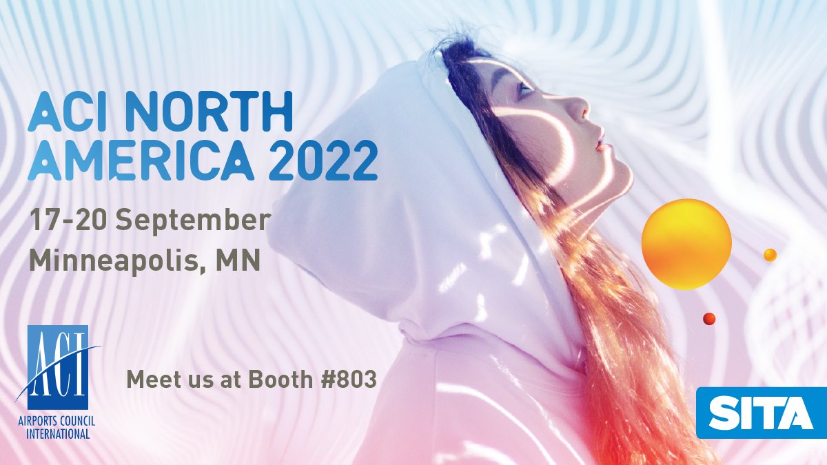SITANAM's tweet photo. Excited to see everyone at @mspairport  for #ACINA! Visit us to learn how @SITAonline is transforming the future #travel experience w/ mobile, #biometric, and self-service tech for a safer and more efficient #passengerjourney: https://t.co/wb9XZSzWPA @airportscouncil #airports22 https://t.co/l0kjNFpWY3