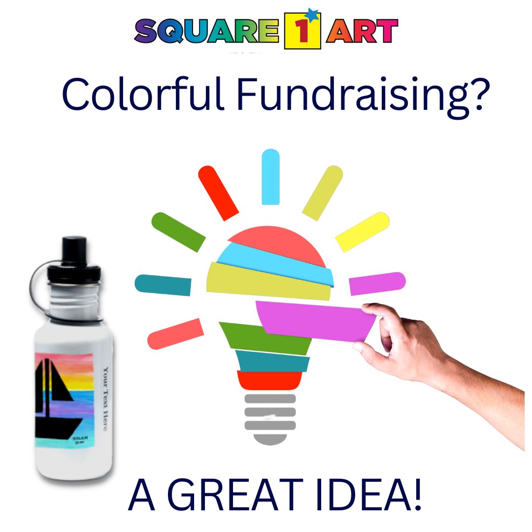 Turn colorful student art into keepsakes into funds for your school! square1art.com/enroll-now/ #artteacher #pta #pto #schoolfundraiser