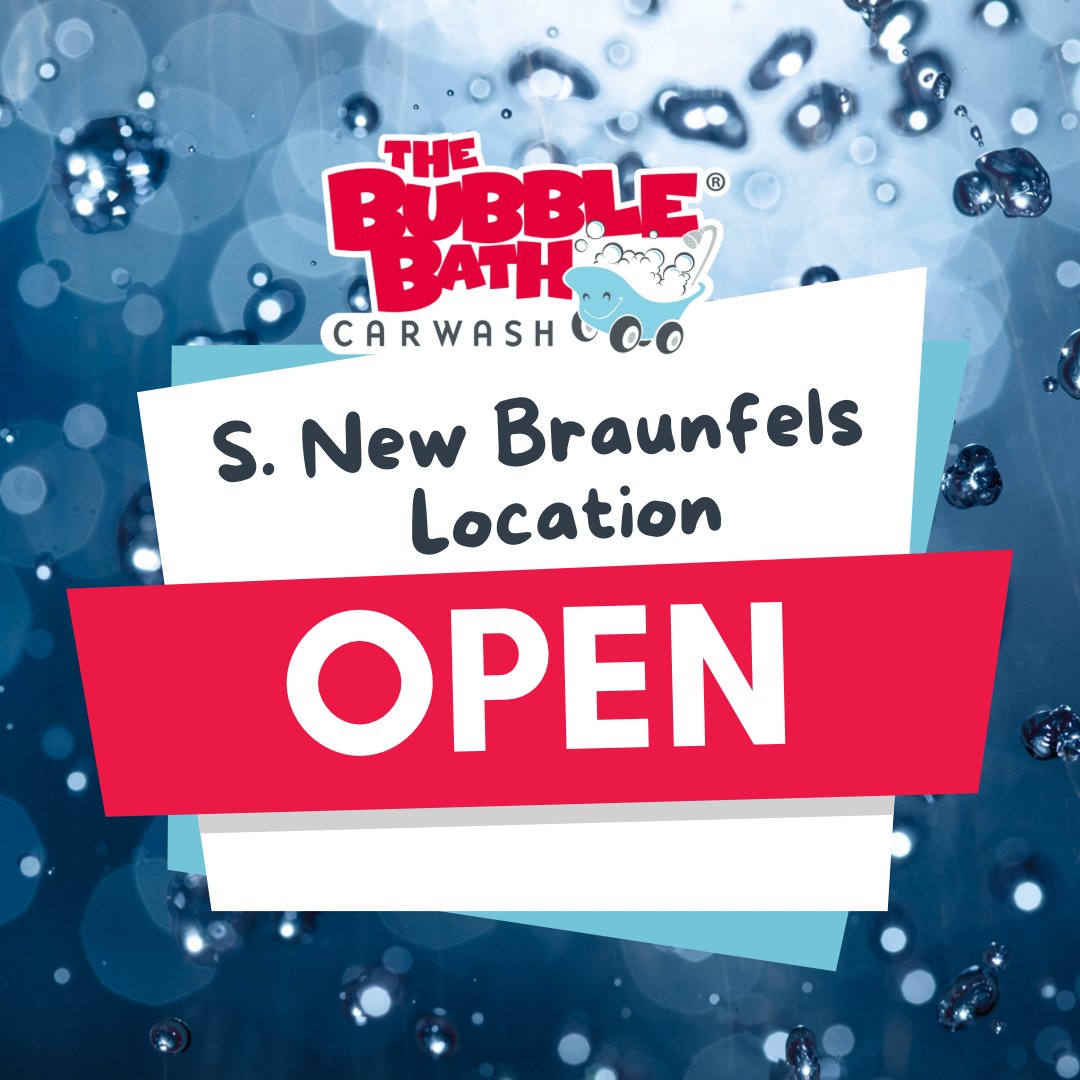The bubbles are flowing at our Southside location! We’re back in business and ready to give your car a Bubble Bath! 😊

Thanks for your patience!