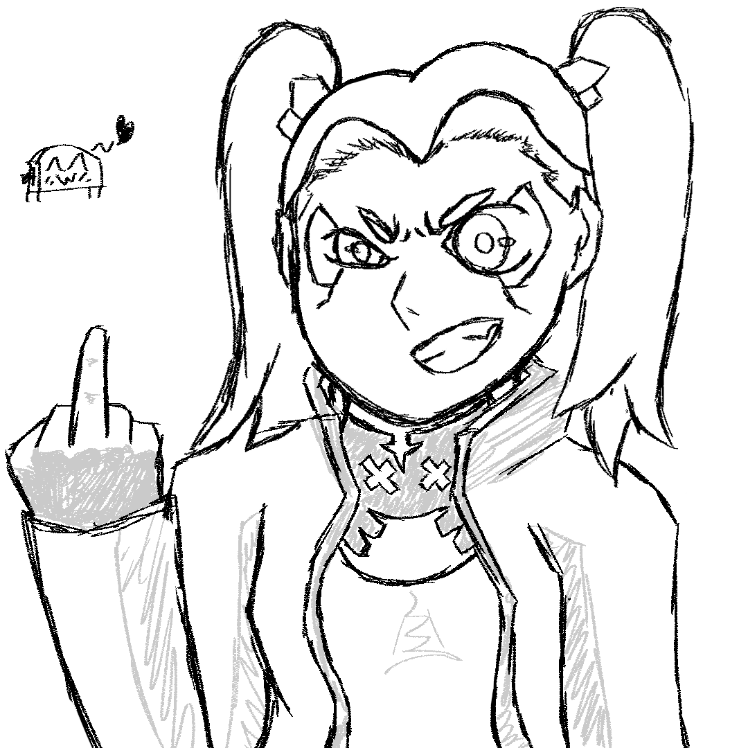 RealHappyToast's tweet image. Finished all of #CyberpunkEdgerunners had to do a lil doodle of Rebecca before bed
#art #fanart #digitalart