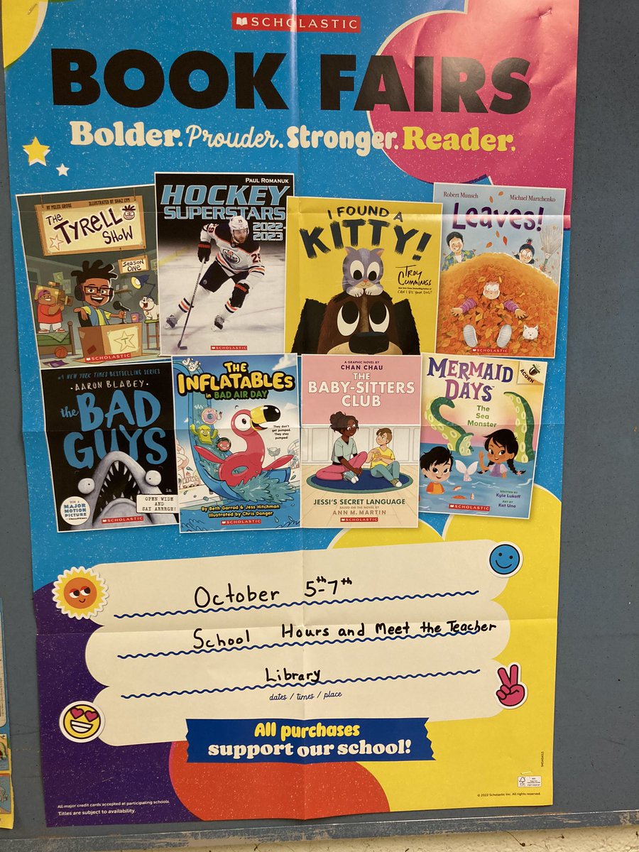 We are having a book fair and we can’t wait!