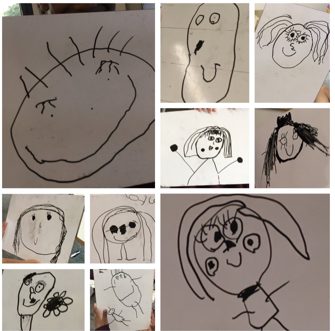Cute… learning how to draw our self-portraits! <a href="/bromleyJunEYFS/">Bromley High School Early Years</a>