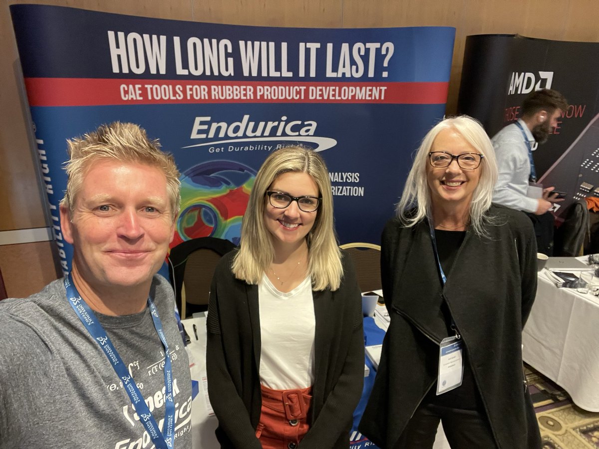 EnduricaLLC's tweet photo. What a great event by @3DS_SIMULIA! 

👏 Well done to Stephanie Bailey-Wood, Jess Nicholson @3DSJess, Jess Dawson and the whole team on a successful #SimuliaRUM 2022 - 35th Anniversary 🎂 @MidlandMCR in Manchester, UK 🇬🇧

#Endurica #GetDurabilityRight

➡️ https://t.co/7aEBl6Kaii https://t.co/oY1pC8I9sK