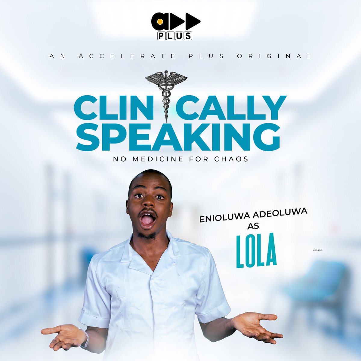 AccelerateTV's tweet photo. Get familiar with the cast.

Nurse Lola is the amusing male nurse &amp; town crier of the hospital 😂❤️

Cc @enioluwa 

#clinicallyspeaking #acceleratetv #nigeriandoctors #series #accelerateplus https://t.co/KMuZrb1vhz