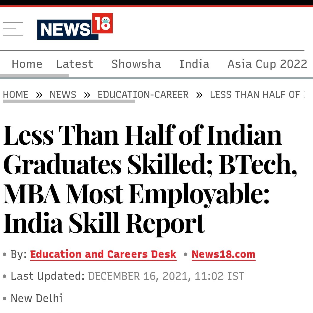 Happy #EngineersDay2022 
Still the most employable category of graduates in India by far.