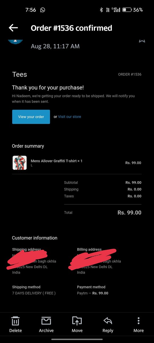 Nadeem_malikk's tweet photo. #Instagram Is running frauds ads of Tshirt purchasing portal I have purchased Tshirt because I saw ads on #Instagram ads  verify before running ads. https://t.co/0zvabFsyfO