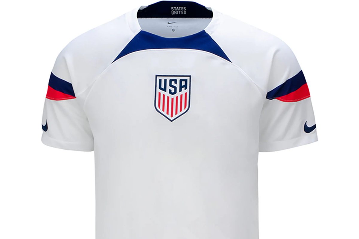 mattufford's tweet photo. usmnt fans: bring back the waldo jerseys! they were unique and identifiable!
nike: no
fans: the bomb pops! we still wear them in the stands
nike: no
fans: sash?
nike: no
fans: fine. let's just keep the dazzle camo
nike: blue tie-dye
fans: but that's worse!
nike: no, THIS is https://t.co/XYWZJXWI8h
