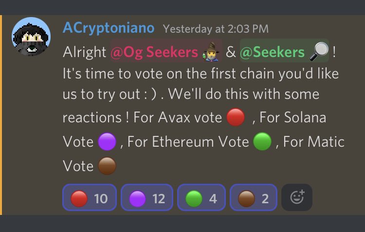 Make sure to join our discord go keep up with our upcoming plans ! 

We’ve set a Poll For All of you to decide where the first sacrificed disciples will be spawned ✨

discord.gg/Uy3Q6Bkc