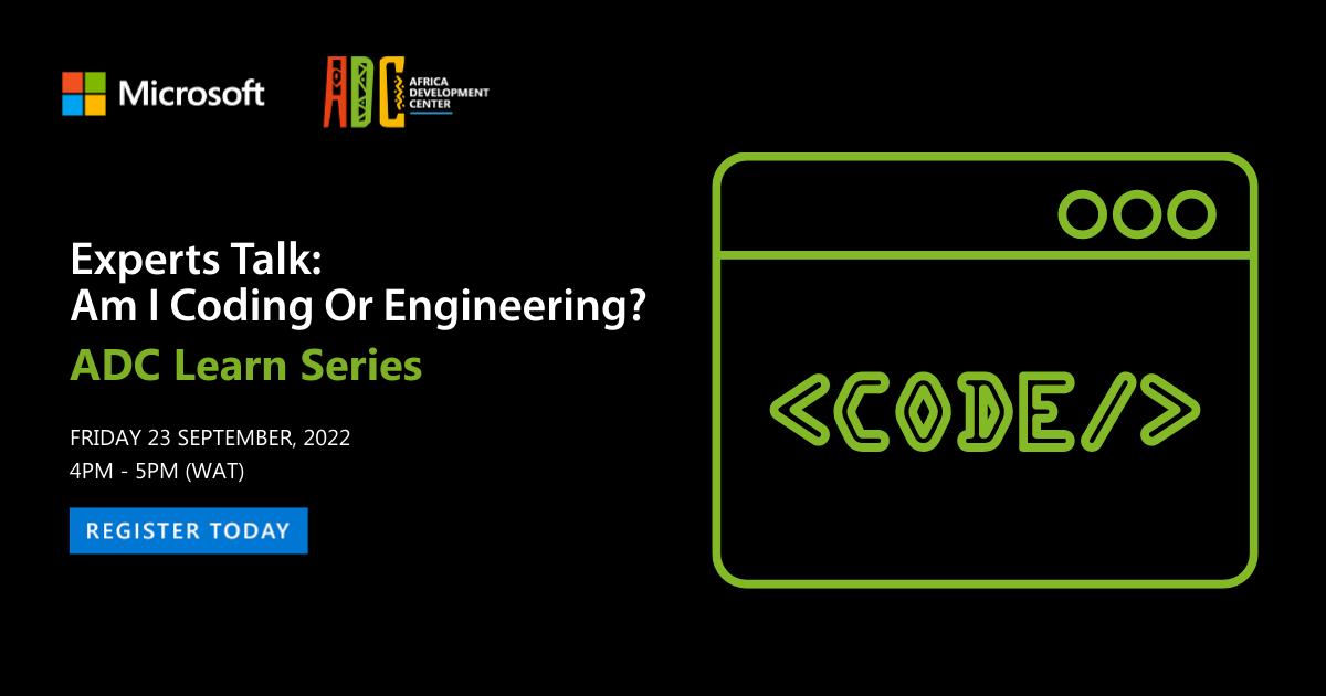 From tech skills such as bug-fixing 💻 to soft skills such as problem-solving 🧏‍♂️ , join senior software engineering managers at Microsoft, as they discuss what it really means to be a coder or software engineer. Sign up : msft.it/6012jIf8i #ADCLearnSeries