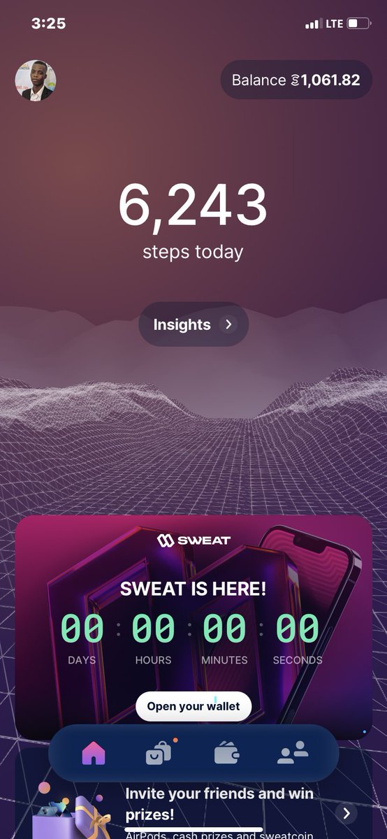 Kinglagrin's tweet photo. @SweatEconomy I have available 1061 sweat coin but not reflecting in my sweat Wallet https://t.co/H5yb5q4euo