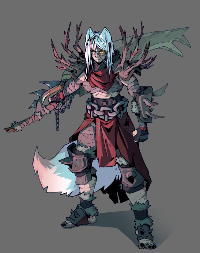 KohariAsh's tweet photo. Next badass commission of the week! @BibliophileEmi  OC , Katalina, corrupted barbarian kickass lady.

#comission #barbarian #rpg #pathfinder #buntruckart #commissionsopen https://t.co/OYpNj7bINP