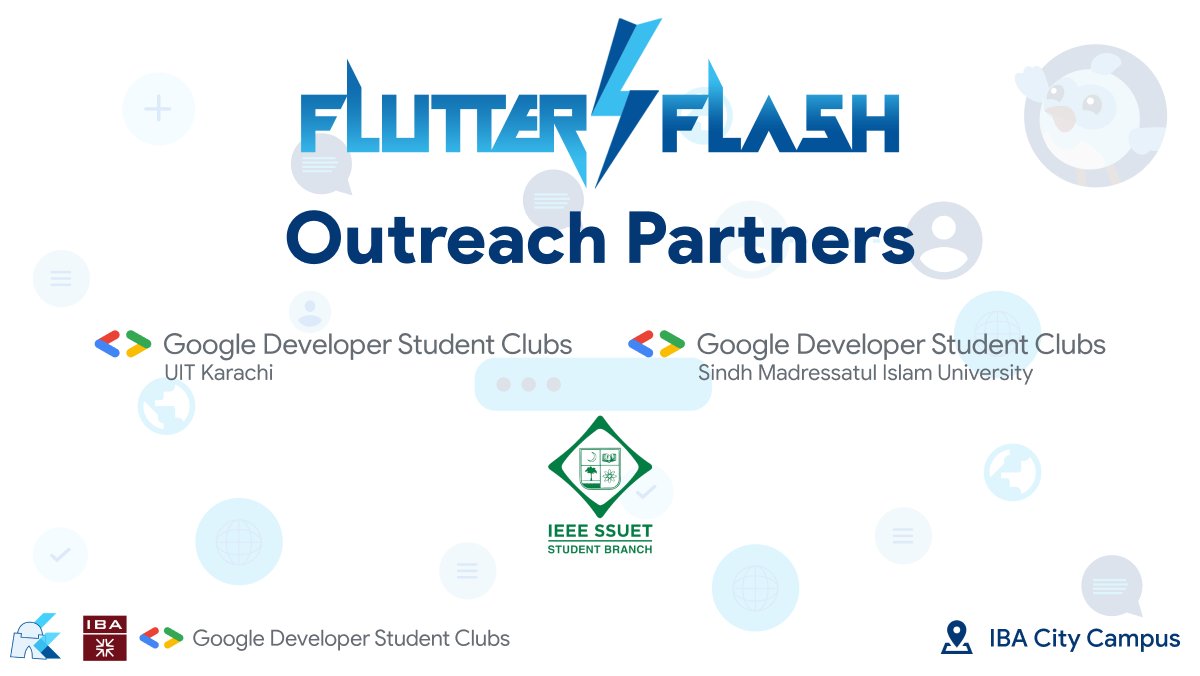 FlutterKarachi's tweet photo. Flutter Flash⚡is proud to announce Google Developers Students Clubs of Karachi as their Outreach Partners!🥳
Register for Flutter Flash now through https://t.co/0Lwfh8CMH1
#FlutterFlashKarachi https://t.co/tMPY5u803H