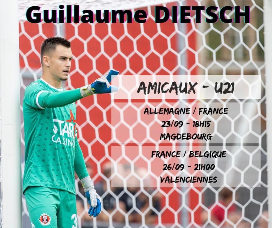 🔴⚫️🇫🇷 𝑬𝒒𝒖𝒊𝒑𝒆 𝑵𝒂𝒕𝒊𝒐𝒏𝒂𝒍𝒆 𝑭𝒓𝒂𝒏𝒄𝒆 𝑬𝒔𝒑𝒐𝒊𝒓𝒔 🙏 Félicitations à @dietsch30, à nouveau sélectionné en Equipe de France Espoirs pour deux rencontres amicales en Allemagne et face à la...Belgique !
