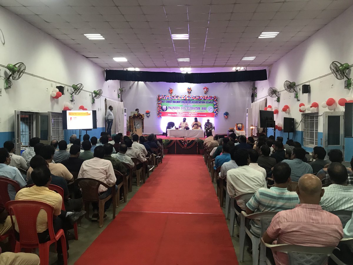 Attending Engineers day at ECO-Rly Bhubaneswar.