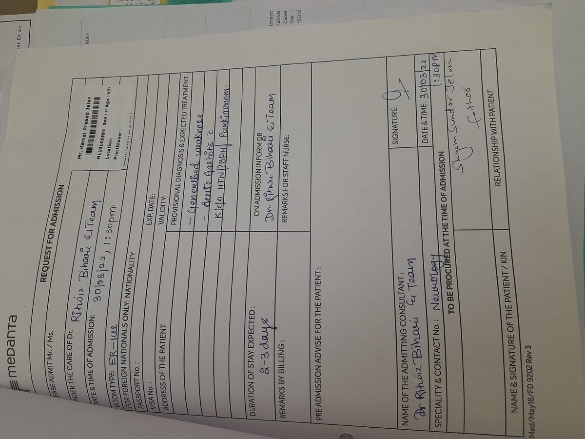 NitkPriya's tweet photo. @medanta @MedantaLucknow @MoHFW_INDIA HIGHLY UNSATISFIED.
MULTIPLE FRAUDS...
All the reports were not given at the time of discharge.. . .. 2D report was again a fraud… some doctors say heart is working 35% some says heart is working 55% which is a huge difference… https://t.co/r70xq7h6Va
