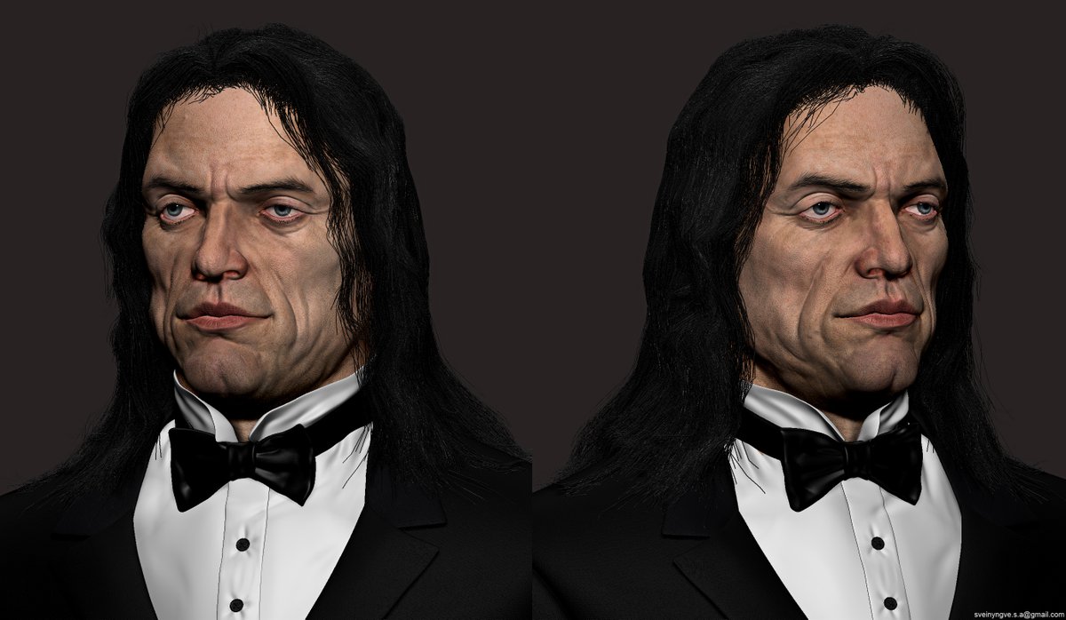Svein_Y's tweet photo. 3D fan art of Tommy Wiseau WIP
#gameart #zbrush #Tommy #wiseau #TheRoom @TheRoom @TommyWiseau https://t.co/KnCG5jc9Bv