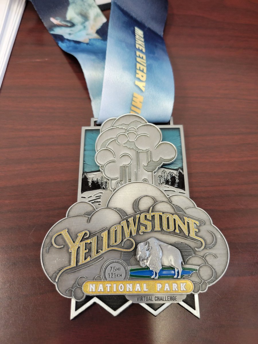 sqrlb8's tweet photo. Earned my Yellowstone medal!! Walked 75 miles.
Up next - The Great Wall of China (161 miles)
#ConquerorChallenges
@Yellowstone https://t.co/FdhjgsiGQU