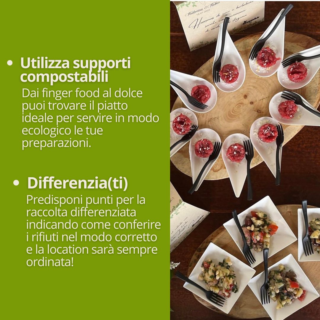 EcoBioShopping's tweet photo. Eco-Catering? 🤩
Segui i nostri consigli per realizzarlo con il minimo impatto ambientale 🌱

https://t.co/Vpi9jEJtgg
Il monouso compostabile online 🌱

#catering #plasticfree https://t.co/qWZjyCErSj