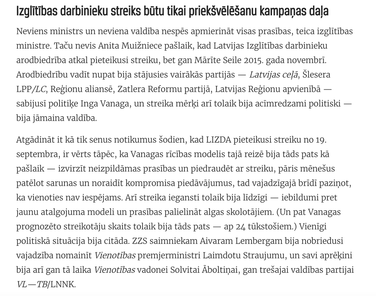 Manuprāt precīza <a href="/irLV/">Žurnāls IR</a> interpretācija LIZDA aktivitātēm kā priekšvēlēšanu kampaņas sastāvdaļai.
ir.lv/2022/09/14/san…