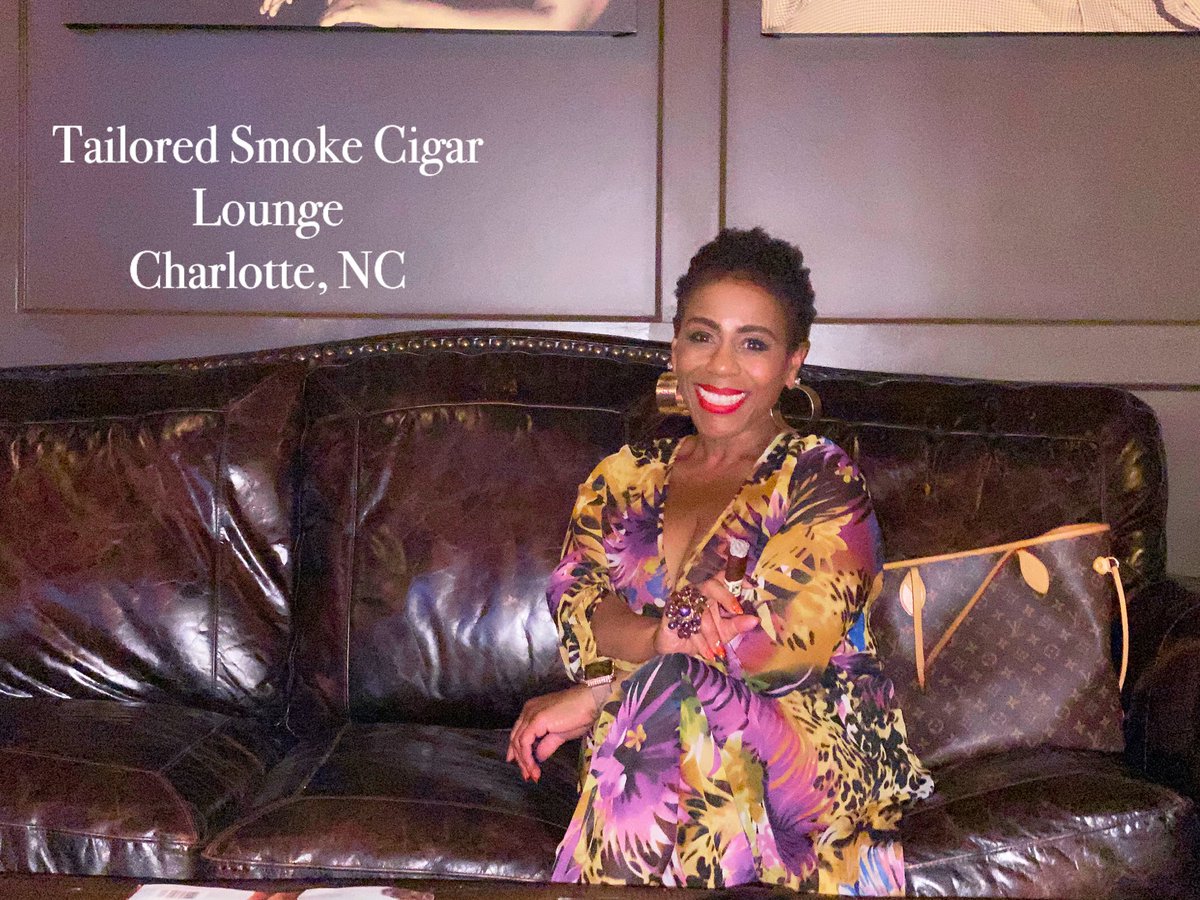 #2 Stop on my Charlotte NC #SmokeClassy Tour: @tailoredsmoke 🔥 Dope ambience, fun & accommodating staff & such a gracious owner made my visit memorable! 
#blackowned  #TailoredSmokeCigarLounge #drewestaestecigar #nortenocigar #FumeeChic 
#MeetMe #CatchMeIfYouCan #KCCigarCulture