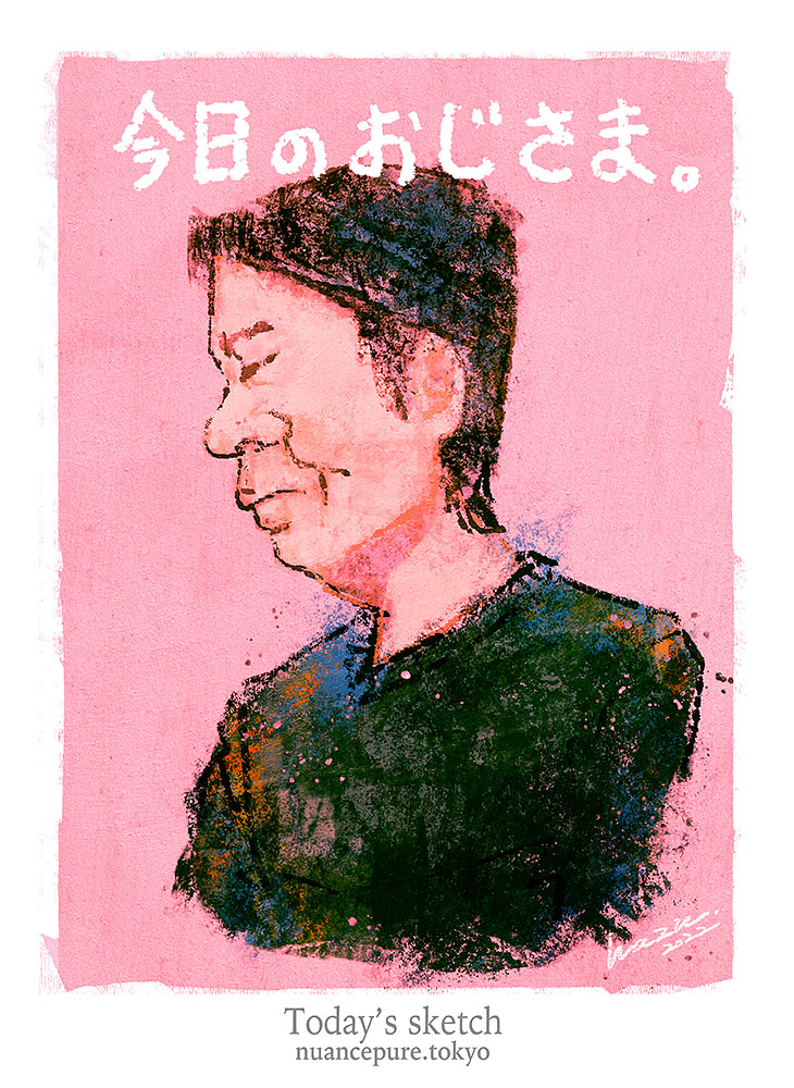 hazukei's tweet photo. 「今日のおじさま。」その8。No.A_17328
ちょっとお疲れモード。

https://t.co/isvZDKRHk0

#中年男性 #横顔 #イラストレーション #digitalart #painting #drawing #Croquis #Art #illustration https://t.co/F4O6SY4NrP