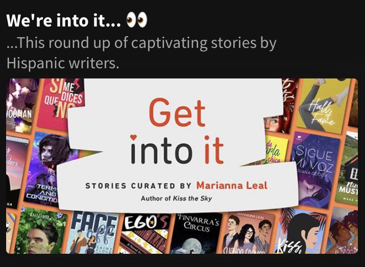 mariannahubrism's tweet photo. Hispanic and Latin American Heritage Month starts today! i’ve had the honor of being selected as Community Curator by @wattpad and you can check the list out below! 🧡💐

https://t.co/xc4uYyJ8Ja https://t.co/wLNnuGRM0J