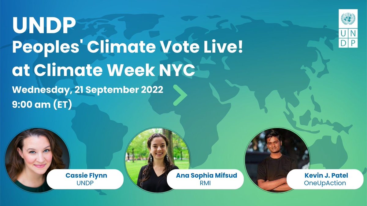 Baruch Weissman (@baruch_weissman) on Twitter photo 📢 Calling all our <a href="/BaruchCollege/">Baruch College</a> students to join us in welcoming <a href="/UNDPClimate/">UNDP Climate</a> & a panel of climate groundbreakers for a critical discussion on how we can engage & empower all generations for effective #ClimateAction.
📅Sep 21, 9am ET. Register Now!
bit.ly/3eOjjfQ 📢 Calling all our <a href="/BaruchCollege/">Baruch College</a> students to join us in welcoming <a href="/UNDPClimate/">UNDP Climate</a> & a panel of climate groundbreakers for a critical discussion on how we can engage & empower all generations for effective #ClimateAction.
📅Sep 21, 9am ET. Register Now!
bit.ly/3eOjjfQ
