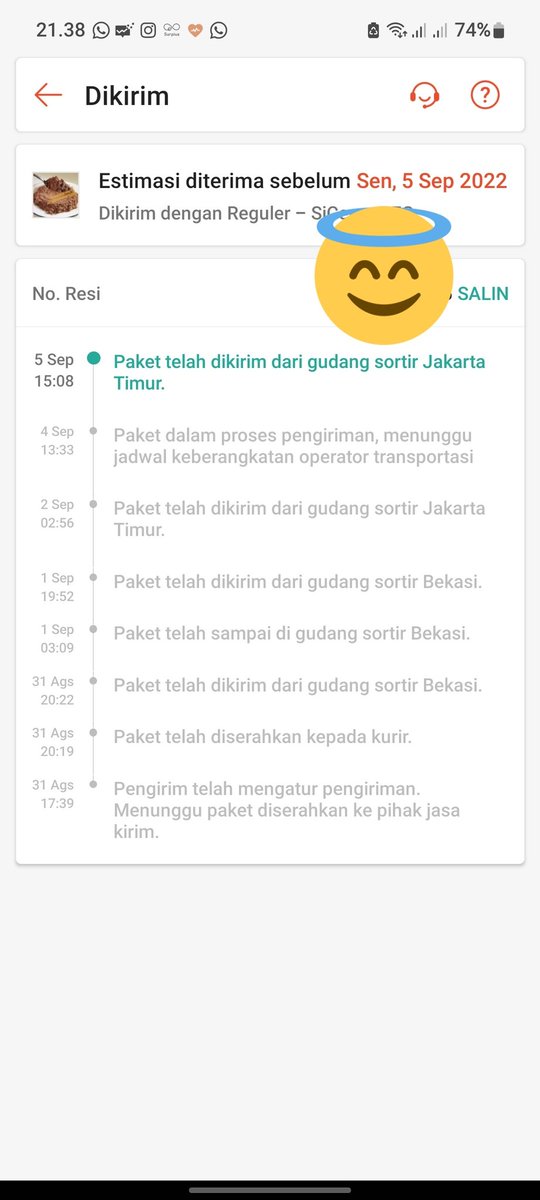 mitatuut's tweet photo. @sicepat_ekspres paket udah lewat 10hari dari estimasi sampai, ini kapan dikirim nya ya? Paket nya bukan telor min, gausah di tunggu netes baru dikirim 😶 https://t.co/CJHDBxYJrv