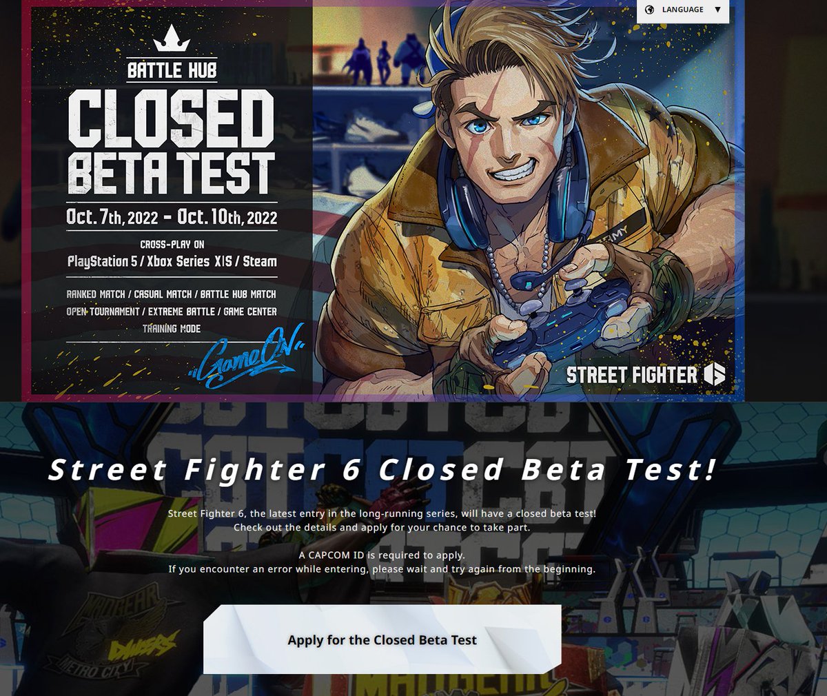 How to sign up for Street Fighter 6 closed beta: Start date