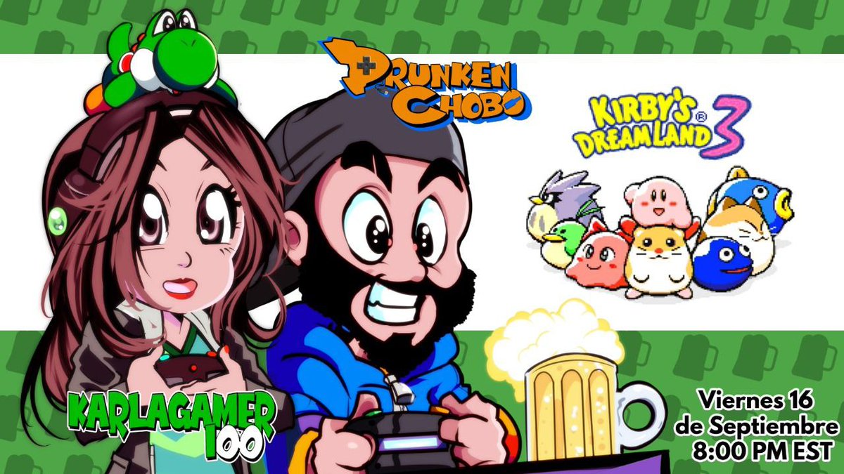KarlaGamer100's tweet photo. Dia Retro con kirby y @DrunkenChobo mañana❤️ #promo_twich_RT #TwichHispano #ComunidadTwich #PromoStream #Twichenlinea #TwichLatam https://t.co/5SM3uv1xjI