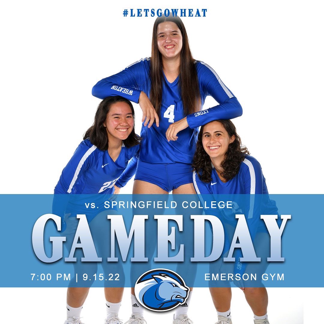 wheatonlyons's tweet photo. 𝘏𝘌𝘙𝘌 👏🏻𝘞𝘌 👏🏻 𝘎𝘖 ❗️

🏑 @WheatonFH #DefendsDiane against Endicott at 7pm
🏐 @WheatonVBALL #ProtectsEmerson and hosts Springfield at 7pm

🎥 &amp; 📊 links, click here: https://t.co/xCxPF7KJjj

#LetsGoWheat https://t.co/xCPHRNC1Rt