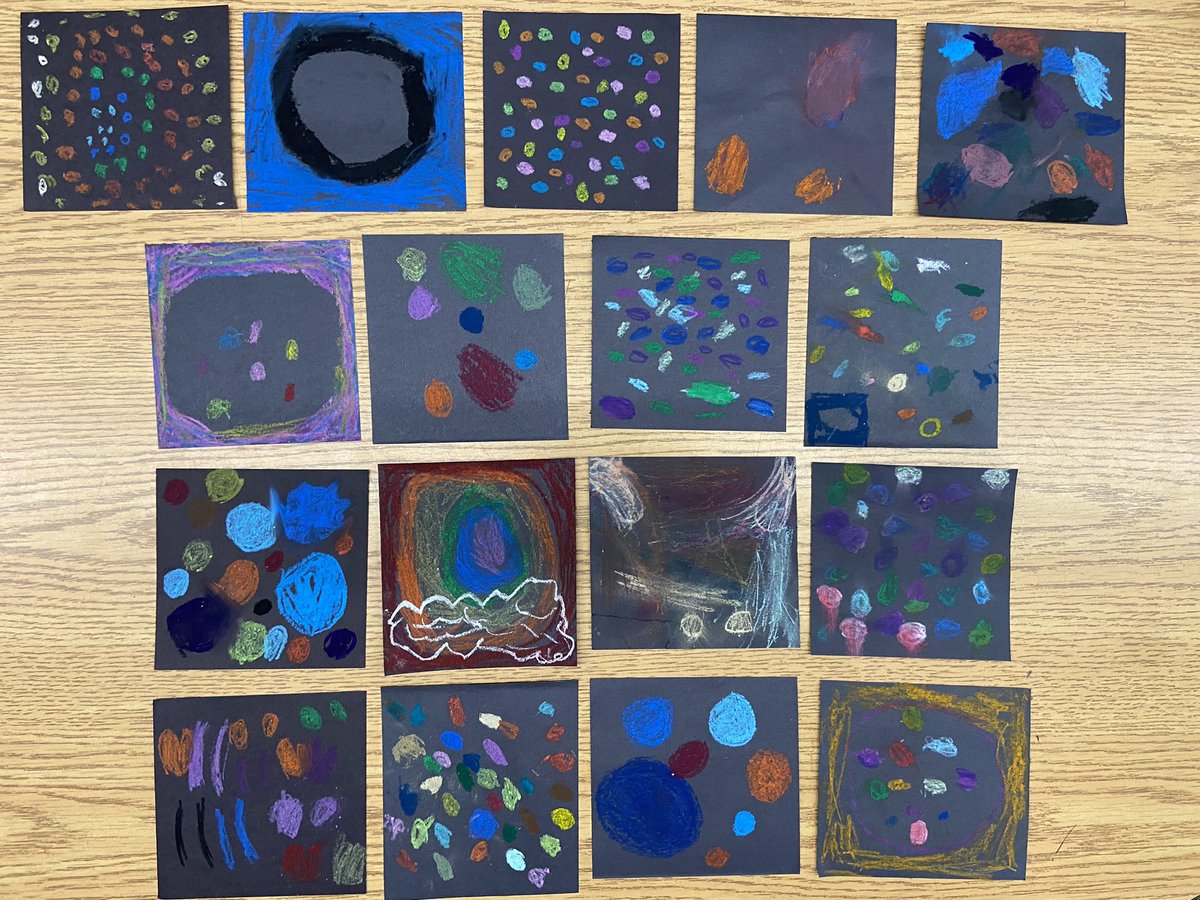 Heath1OC's tweet photo. It’s International Dot Day! We read @peterhreynolds book, The Dot, and talked about lessons the main character learned. Then we made our own colorful and unique dots! https://t.co/8vOxjHnuo5