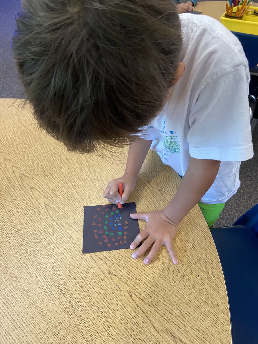 Heath1OC's tweet photo. It’s International Dot Day! We read @peterhreynolds book, The Dot, and talked about lessons the main character learned. Then we made our own colorful and unique dots! https://t.co/8vOxjHnuo5