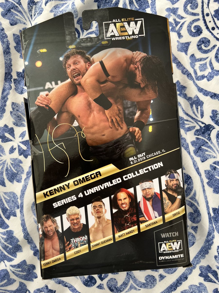 FrancoS4nchez's tweet photo. My First @AEW Action Figure.
For My First One, It Had To Be The Best Wrestler Alive Todayโฆ
The Best Bout-Machineeeeeee, KENNNNNNNYYYYYYYYYYY OMEGAAAAAAAAAAAAAAA
@KennyOmegamanX ๐ฅ #AEW #UnrivaledCollection #AEWDynamite #AEWRampage #AllElite #BTE #BeingTheElite #KennyOmega https://t.co/7OLQvQh5HU